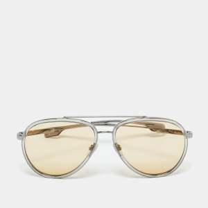 Pre Owned Burberry Yellow B 3125 Oliver Aviator Sunglasses