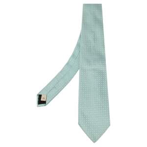 ربطة عنق بربري جاكوارد حرير أزرق فاتح 