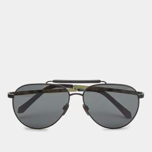 Burberry Black B 3097 Aviator Sunglasses