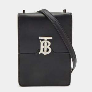 Burberry Black Leather Robin Crossbody Bag