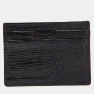 Burberry Black Lizard Card Holder