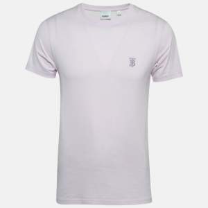 Burberry Light Purple Cotton Jersey T-Shirt S