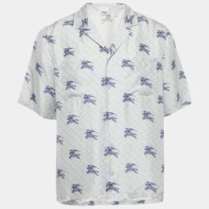 Burberry Blue EKD TB Monogram Shirt Pyjama Shirt S