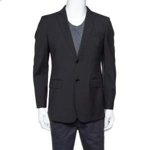 Burberry London Black Wool Classic Tailored Blazer M