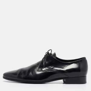 Burberry Black Leather  Lace Up Oxfords Size 43