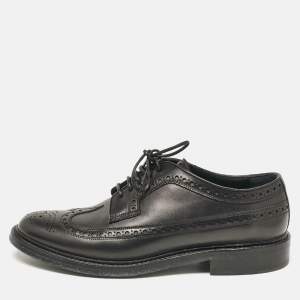 Burberry Black Brogue Leather Lace Up Derby Size 42