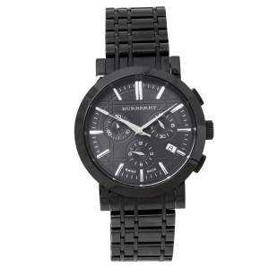 Burberry Black PVD coated Stainless Steel Heritage BU1373 Men's Wristwatch 40 mm