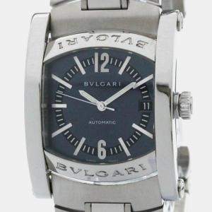 Bvlgari Grey Stainless Steel Assioma Automatic Men's Wristwatch 44 mm