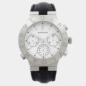 Bvlgari White Platinum Diagono Rattrapante CH 40 GL Automatic  Men's Wristwatch 40mm