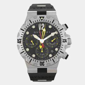 Bvlgari Black Rubber Diagono SC 40 S Automatic Men's Wristwatch 40 mm