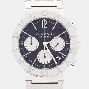 Pre Owned Bvlgari BB BB38SSCH Automatic Stainless Steel Men's Wristwatch 38 mm