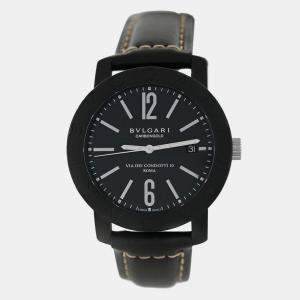 Pre Owned Bvlgari BvlgariBvlgari BB40CL Automatic Black carbon steel Men's Wristwatch 40 mm