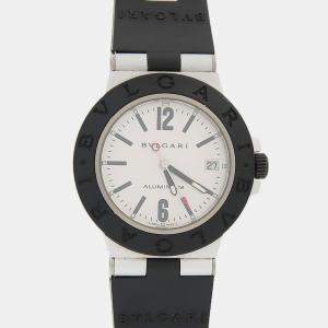Pre Owned Bvlgari Diagono AL38TA Automatic Aluminum Titanium Men's Wristwatch 38 mm