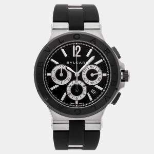 Pre Owned Pre-Owned Bvlgari Diagono Chronograph DG42SCCH BLK Automatic 42 mm