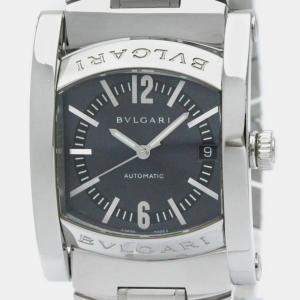 Bvlgari Grey Stainless Steel Assioma AA44S Automatic Men's Wristwatch 44 mm