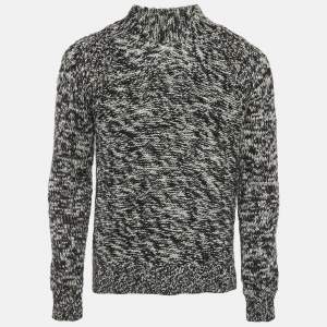 Pre Owned سويتير كالفن كلاين حياكة أحادي اللون بياقة على شكل V مقاس صغير (سمول)