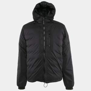 Canada Goose Black Nylon Hooded Down Jacket XL