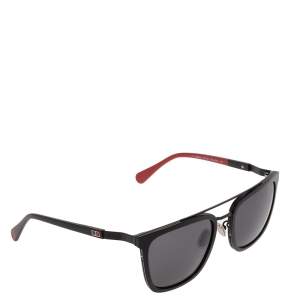 Carolina Herrera Black and Red SHE843 Aviator Sunglasses 