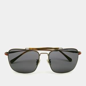 Carolina Herrera Black/Red Square Sunglasses