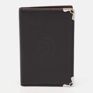 Cartier Black Leather Must de Cartier Card Holder