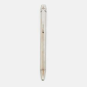 Pre Owned Cartier Santos De Cartier Textured Two Tone Ballpoint Pen