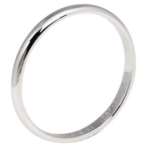 Pre Owned Cartier 1895 Platinum Narrow Wedding Band Size 66