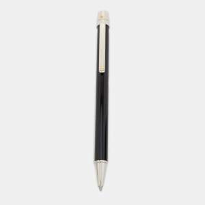 مملوكة مسبقًا Cartier Black Lacquer Santos De Cartier Ballpoint Pen
