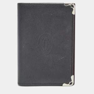 Cartier Black Leather Must de Cartier Business Card Holder