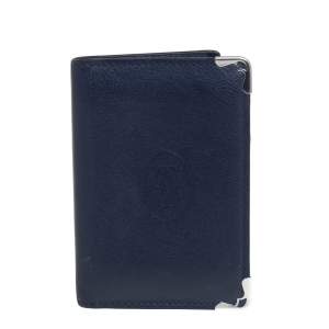 Pre Owned حافظة بطاقات كارتييه موست دو كارتييه جلد أزرق كحلي