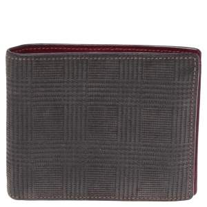 Cartier Dark Grey Suede Banknote 6CC Wallet