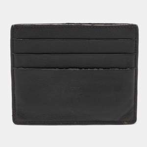 Pre Owned Cartier Black Leather Must de Cartier Card Holder