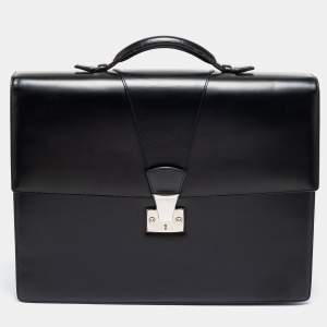 Cartier Black Leather Briefcase