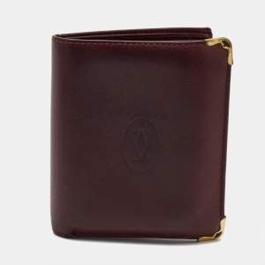 Cartier Red Leather Must De Cartier Multiple Wallet 