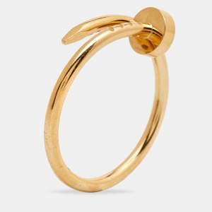Cartier Juste Un Clou 18k Rose Gold Small Model Ring Size 57