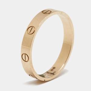Cartier Love 18k Rose Gold Small Model Wedding Band Size 64