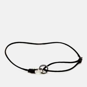 مملوكة مسبقًا Cartier Love Ceramic Diamonds 18k Three Tone Gold Adjustable Cord Bracelet