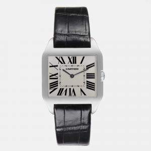 Cartier Santos Dumont White Gold Silver Dial Men's Watch 44.6 mm