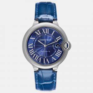 Cartier Ballon Bleu Stainless Steel Blue Dial Automatic Watch 42.0 mm