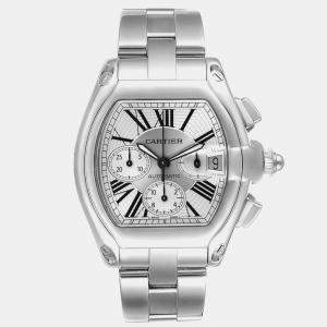 Cartier Roadster XL Chronograph Steel Mens Watch W62019X6