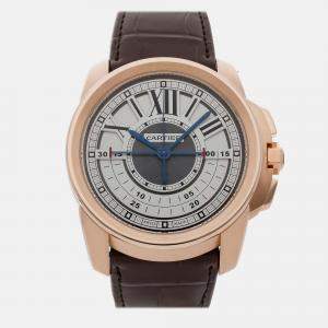 Pre-Owned Cartier Calibre De Cartier Chronocentral Chronograph W7100004