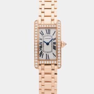 Pre-Owned Cartier Tank Americaine WB7079M5 19 x 34.8 mm