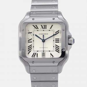 Cartier Santos de Cartier WSSA0018 Automatic Silver Stainless Steel Men's Wristwatch 39 mm