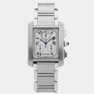 Pre-Owned Cartier Tank Francaise Chronoflex W51001Q3