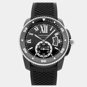 Pre-Owned Cartier Calibre de Cartier Carbon Diver WSCA0006