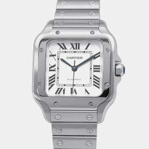 Cartier Santos WSSA0029 Automatic Silver Stainless Steel Men's Wristwatch 35 mm