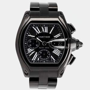 Cartier Roadster W62020X6 Automatic Black Stainless Steel Men's Wristwatch 48 mm