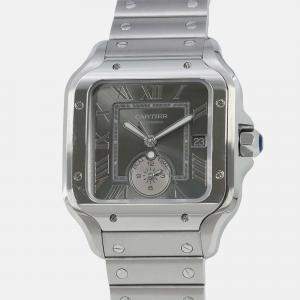 Cartier Santos WSSA0076 Automatic Grey Stainless Steel Men's Wristwatch 40.2 mm
