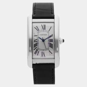 Pre-Owned Cartier Tank Americaine Large Model WSTA0018 Men's Watch 26 mm