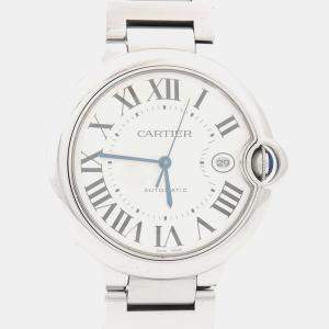 مملوكة مسبقًا ساعة يد رجالية كارتييه بالون بلو W69012Z4 أوتوماتيكية ستانلس ستيل 42 ملم