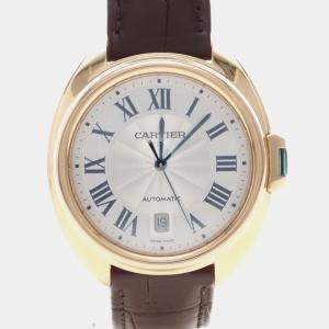 Pre Owned Cartier Cle WGCL0004 Automatic Rose Gold Men's Wristwatch 40 mm
